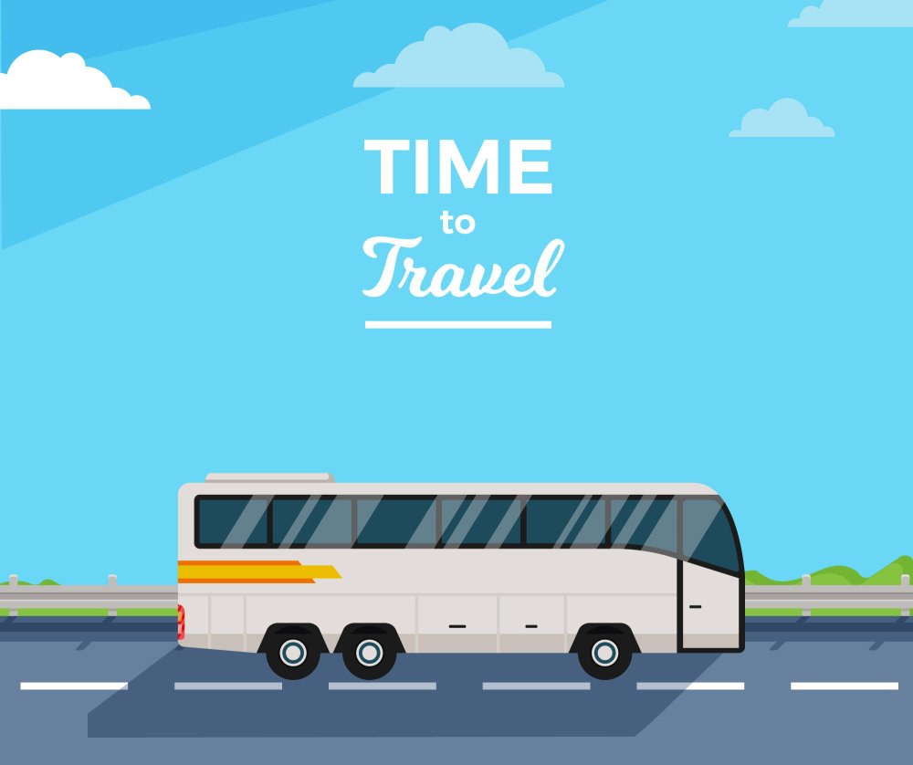 Travel автобус вектор