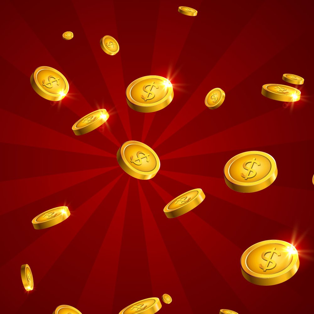 Фон с мультяшными деньгами
