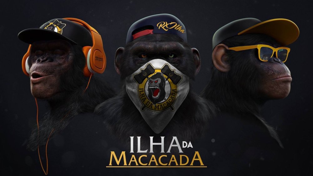 Три обезьяны в кепках