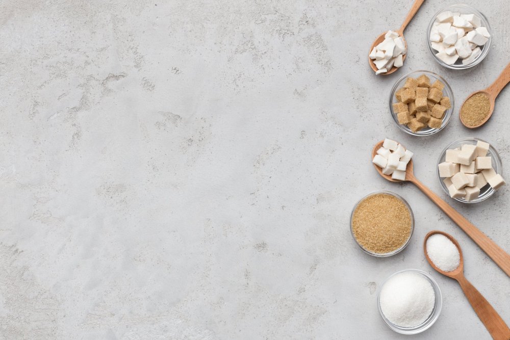 Сахар вид сверху