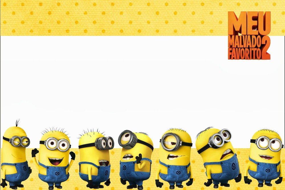 Миньон на зеленом фоне