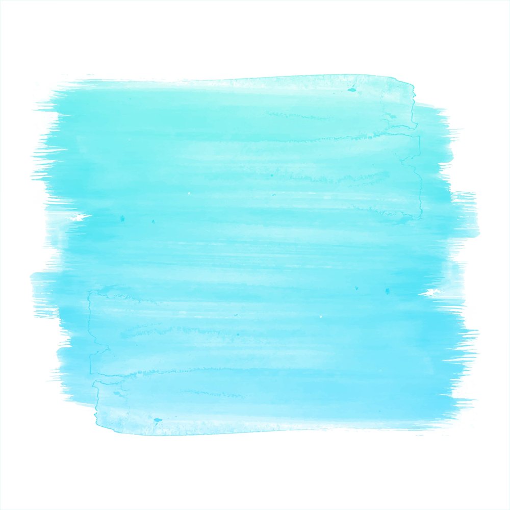 Голубой акварельный мазок