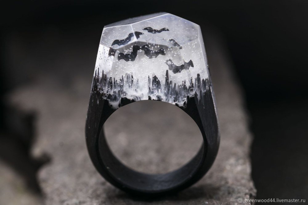 Кольцо с Бэтменом серебристое