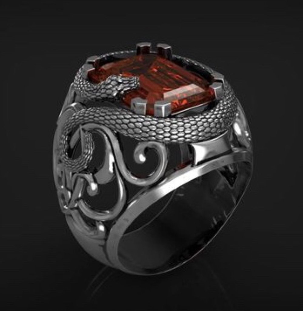 Перстень Моргенштерн 3d модели