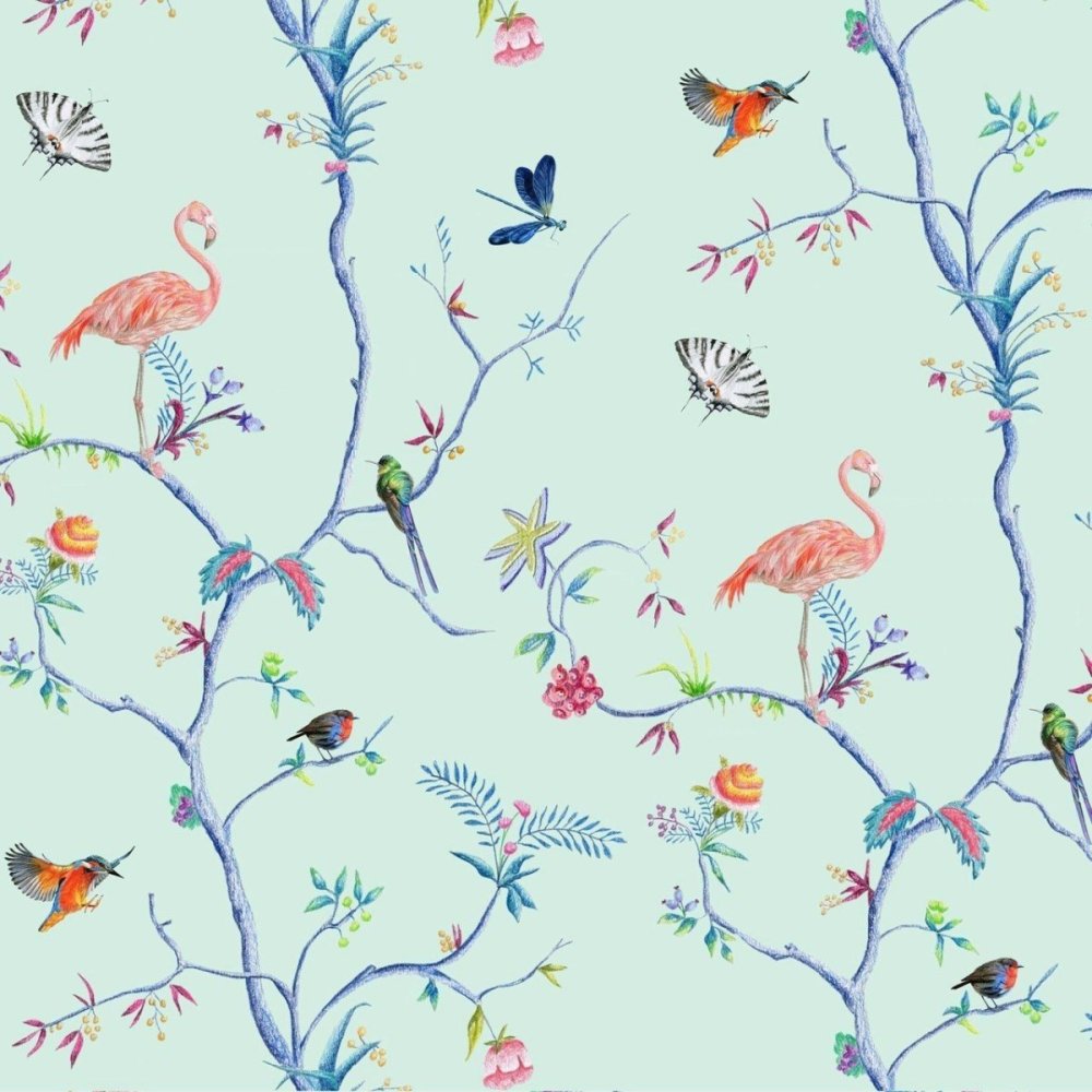 Птички голубые мультяшные