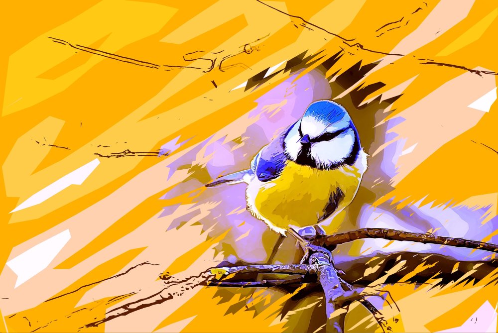 Синяя птица ультрамарин