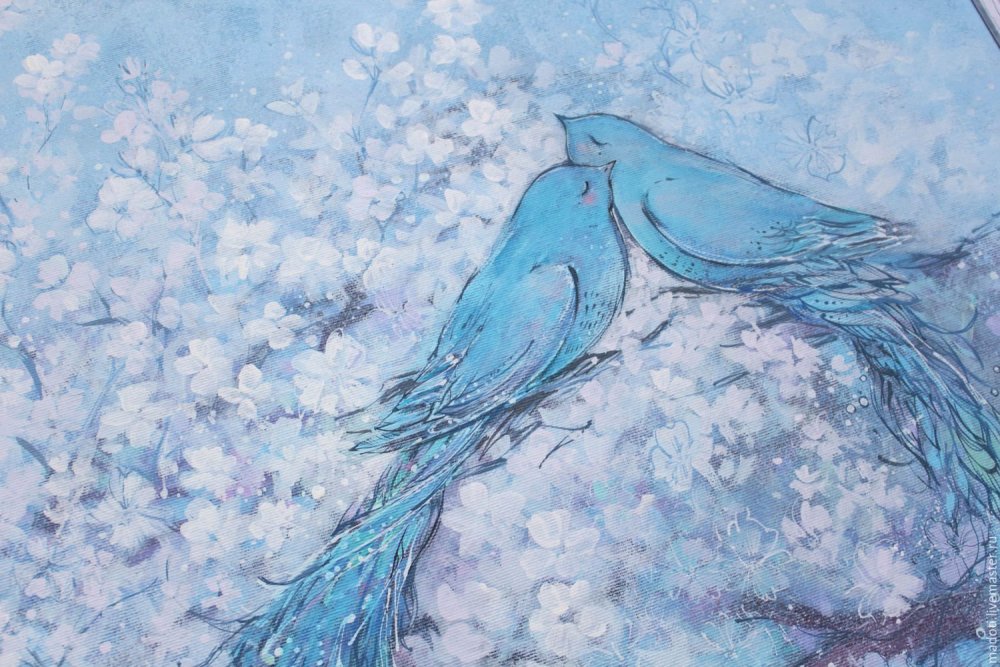 Птичка узор