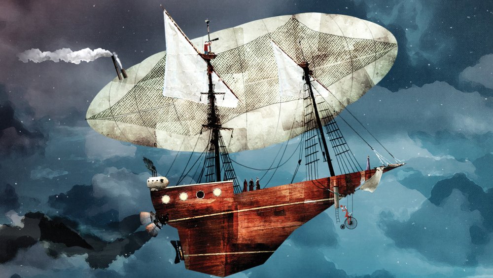 Стимпанк парусник