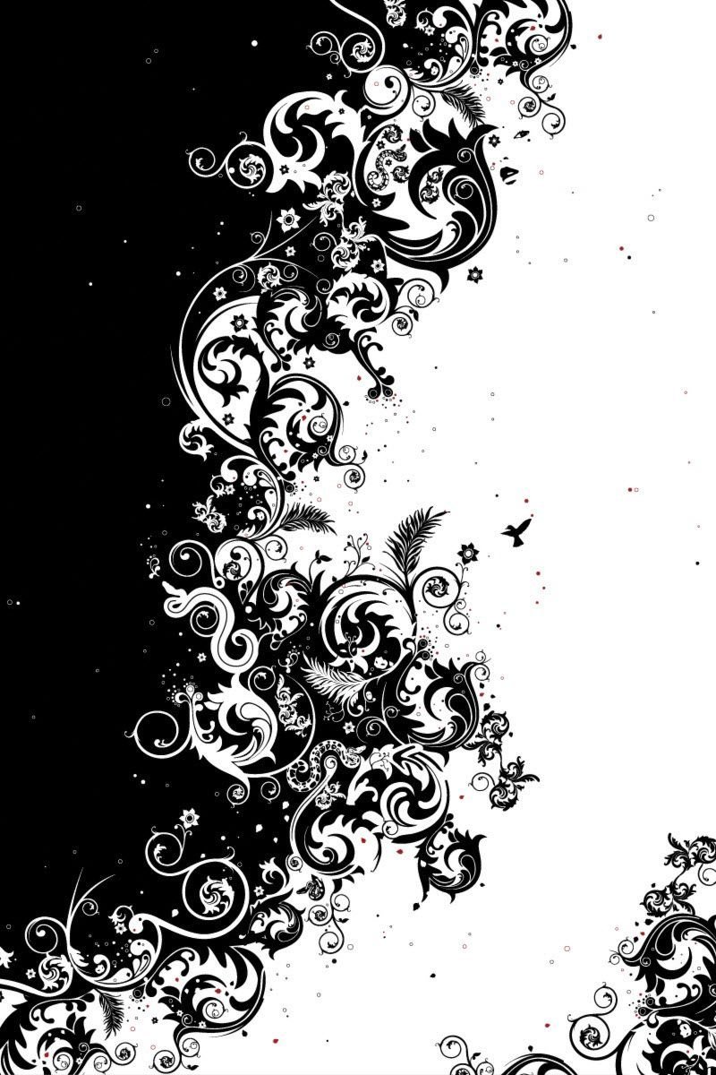 Черно белые узоры