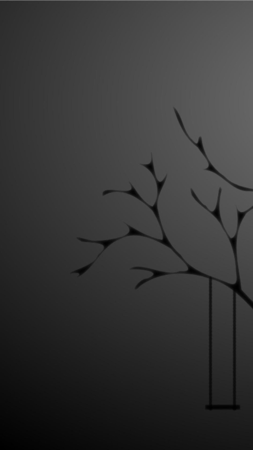 Цветок абстракция на черном фоне