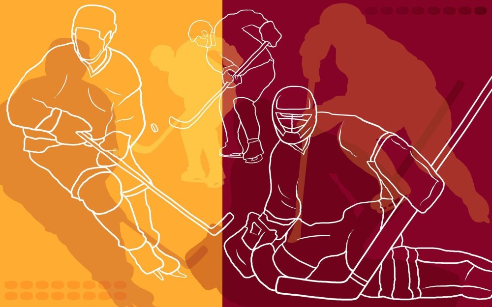 Хоккейный вратарь арт