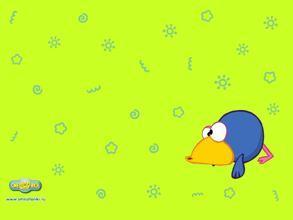 Фон в стиле смешариков
