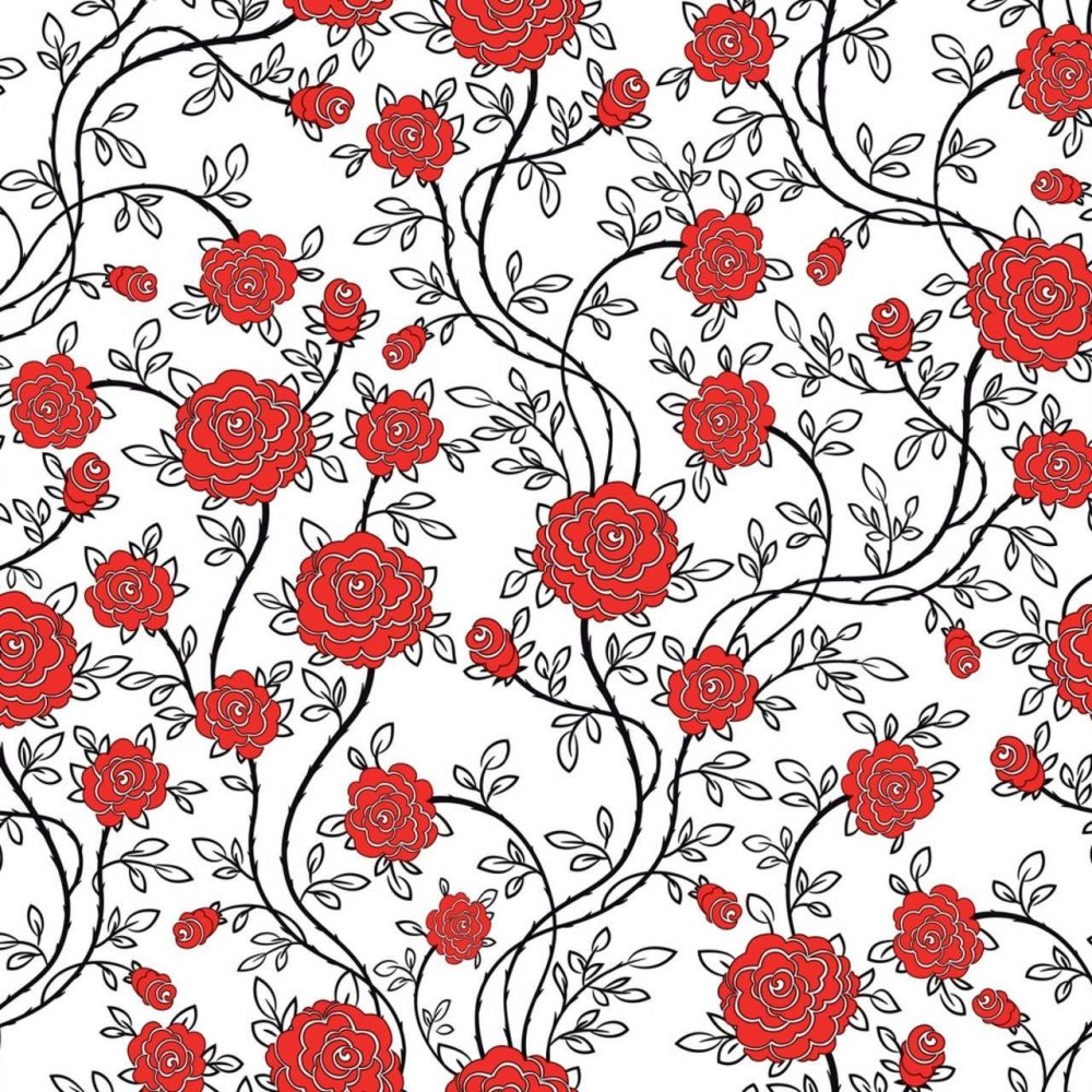 Красно белая абстракция