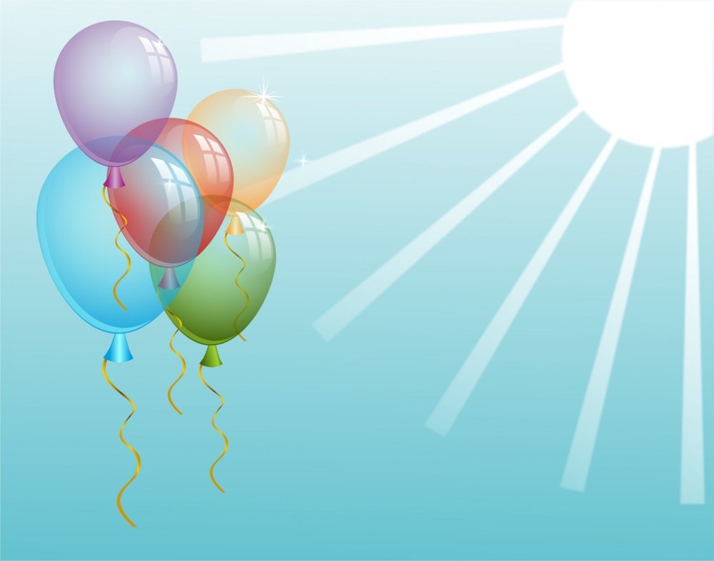 Фон с воздушными шарами