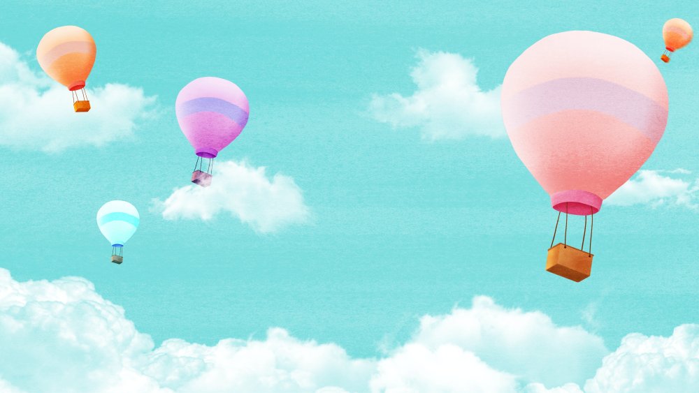 Фон с воздушными шарами