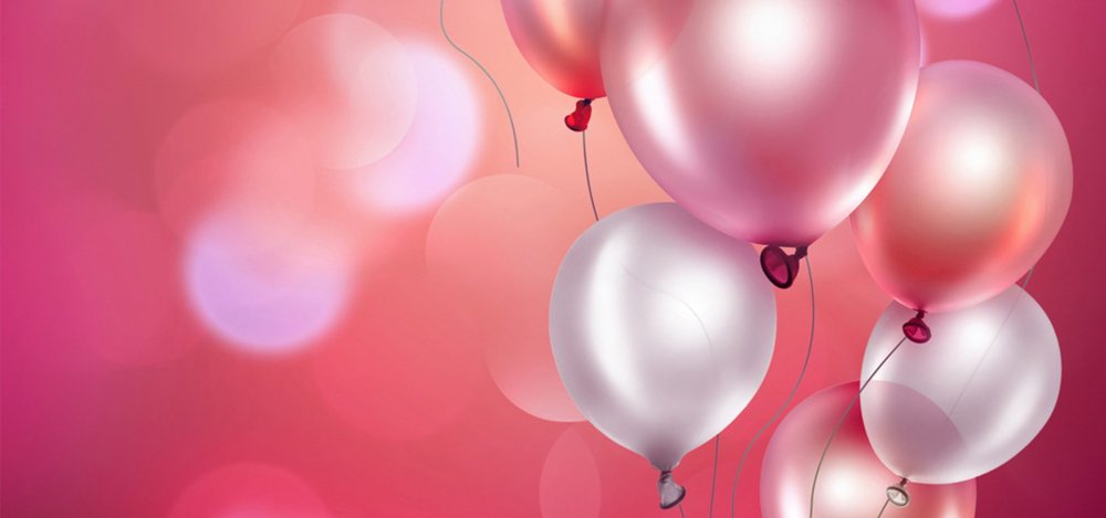 Фон с воздушными шарами