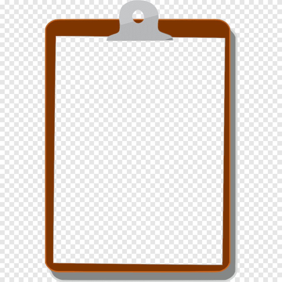 Планшет для бумаги на прозрачном фоне