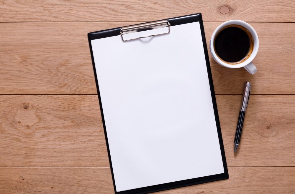 Планшет с листом бумаги