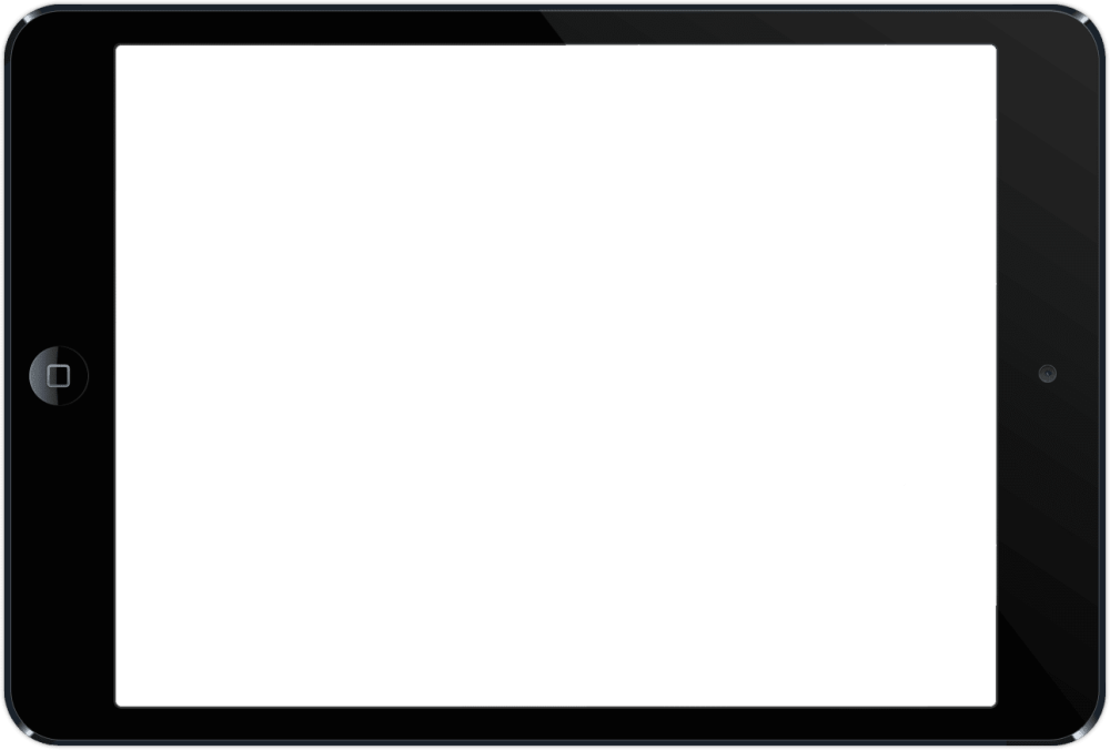 Планшет с белым экраном