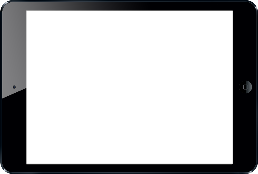 Планшет на прозрачном фоне