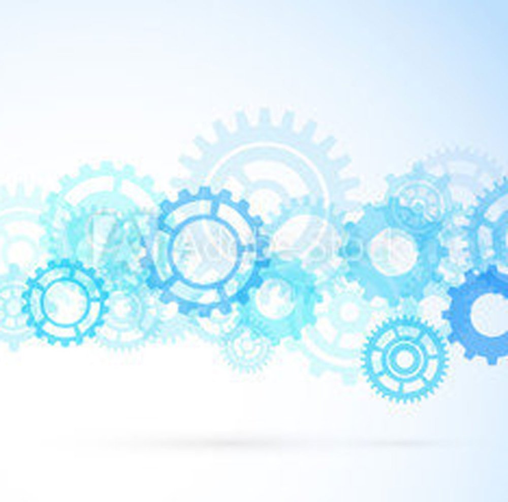 Фон шестеренки светлый