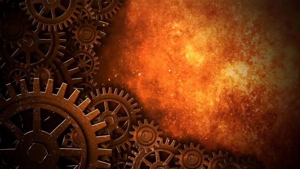 Фон в стиле стимпанк