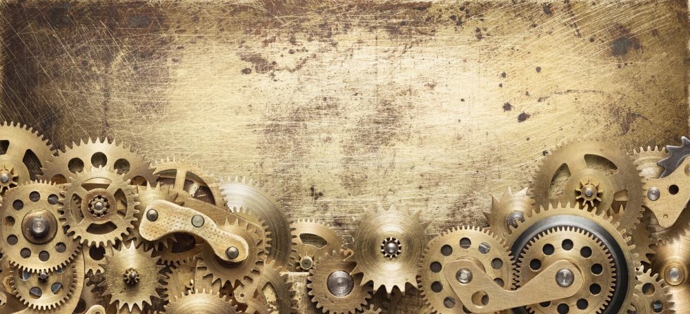 Рамка с шестеренками и механизмами