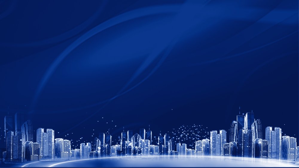 Синяя абстракция город