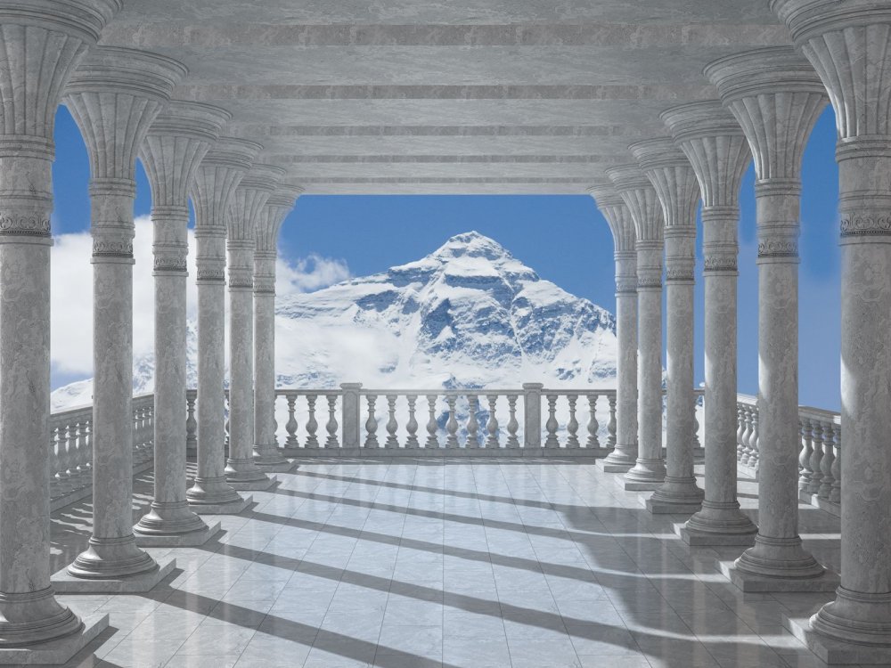 Колоннада древней Греции