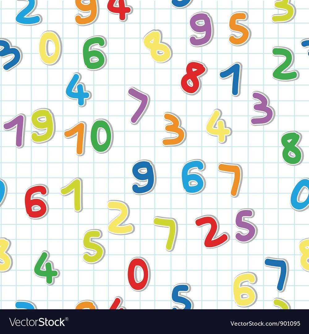 Фон цифры для детей