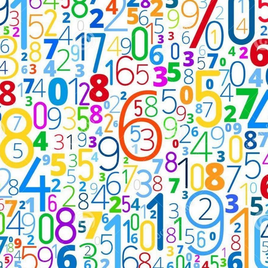 Фон с цифрами и буквами