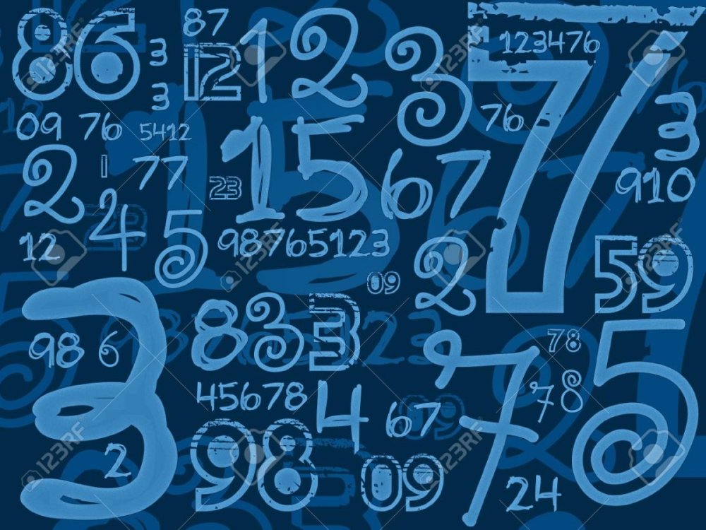 Математический фон с цифрами