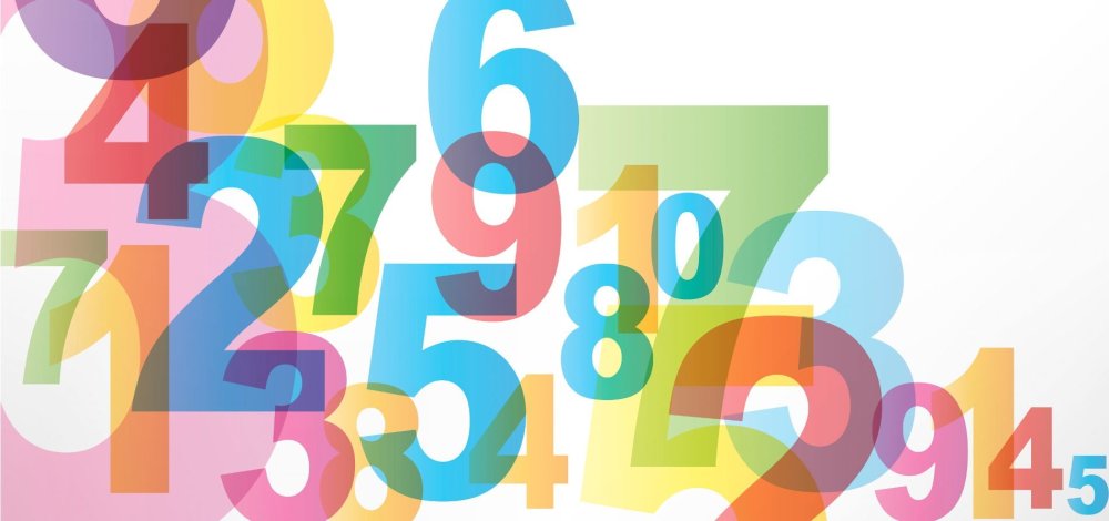 Математический фон с цифрами