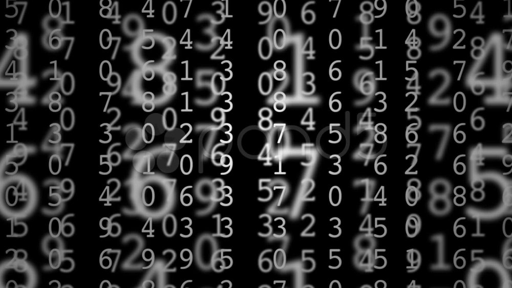 Цифры фон
