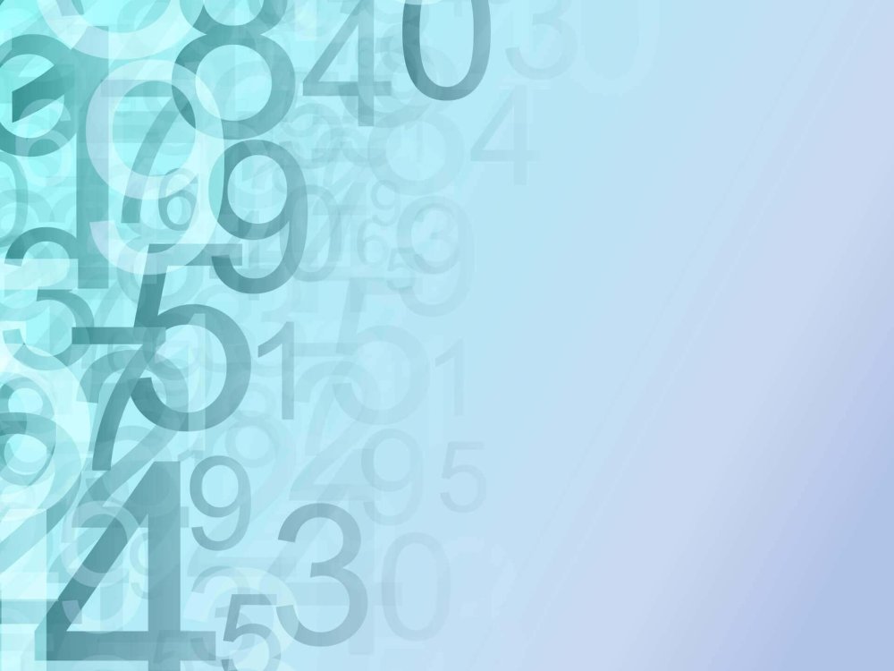 Голубой фон с цифрами для презентации