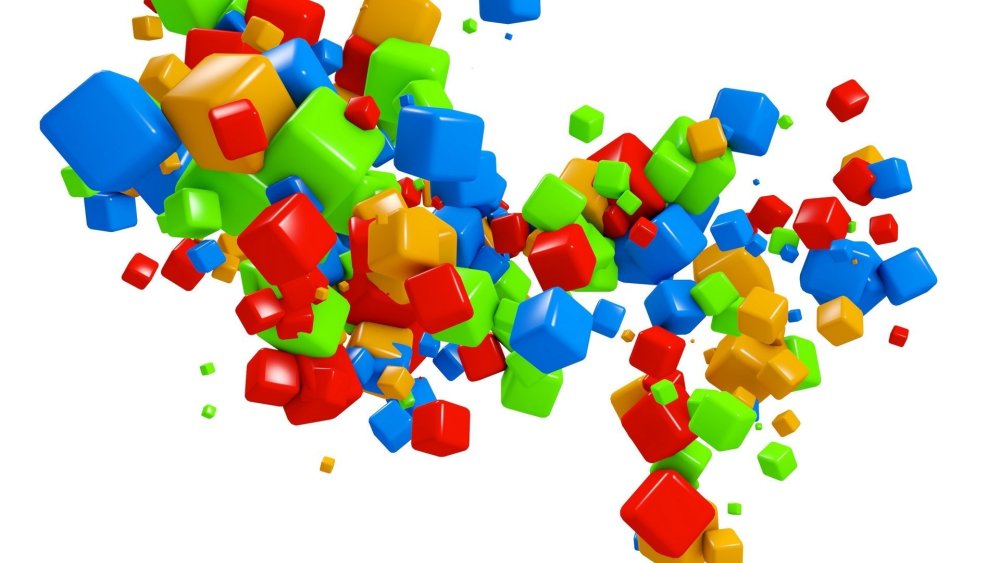 Разноцветные кубики