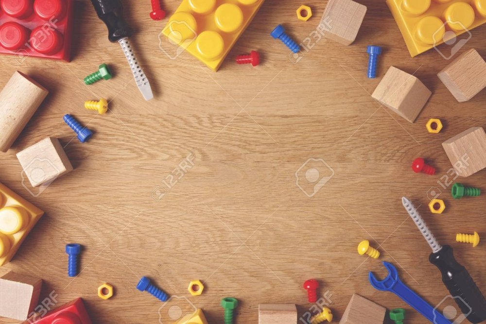 Деревянные игрушки фон