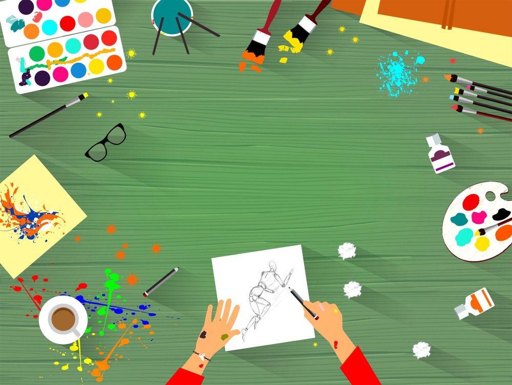 Детское творчество фон