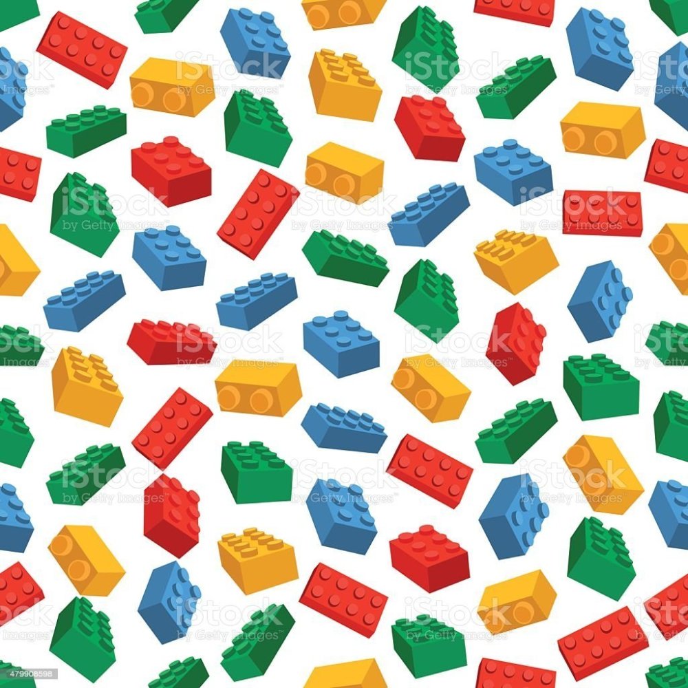 Разноцветные кубики лего