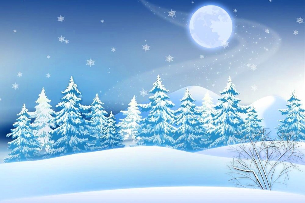 Фон для презентации зима для детей