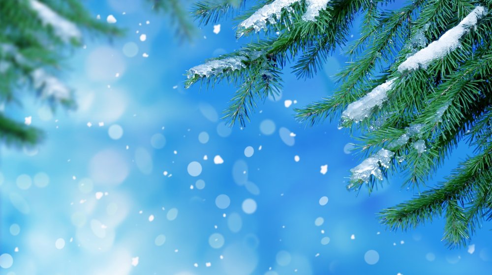 Баннер со снежинками