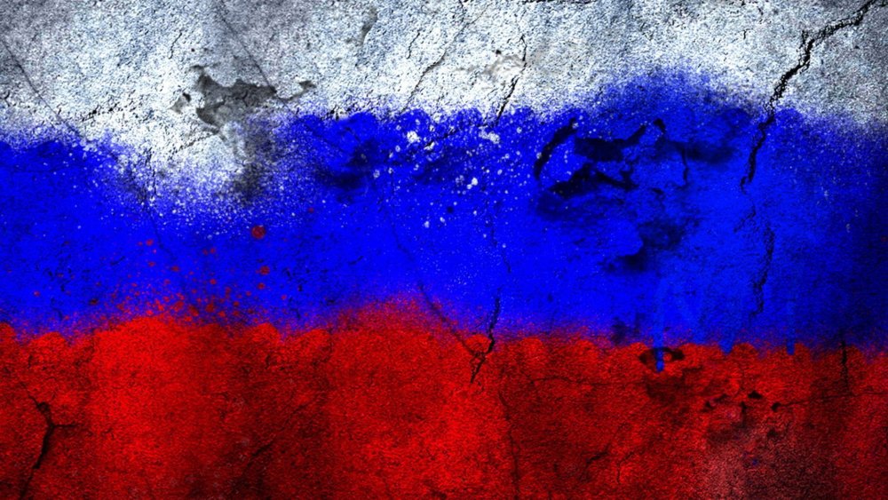 Фон российский флаг