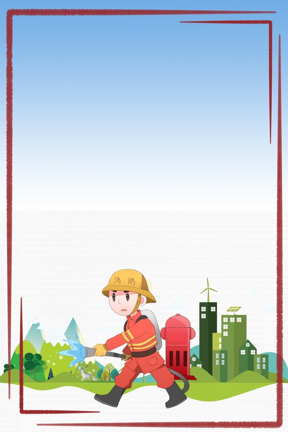 Фон на пожарную тематику