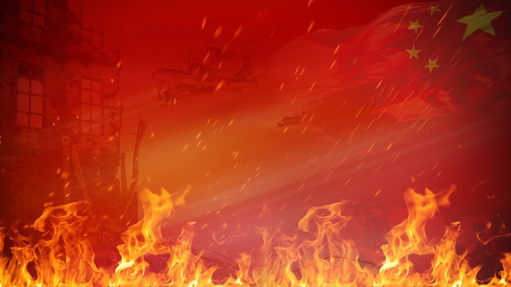 Огненный фон 9 мая