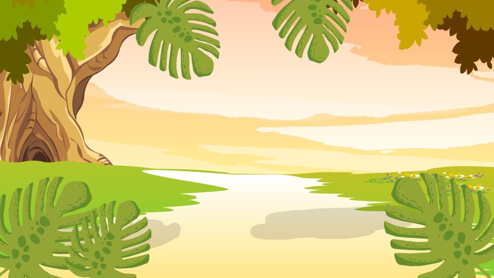 Фон джунгли мультяшный