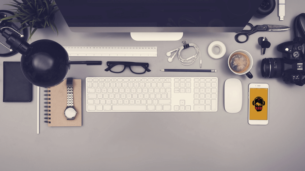 Письменный стол сверху