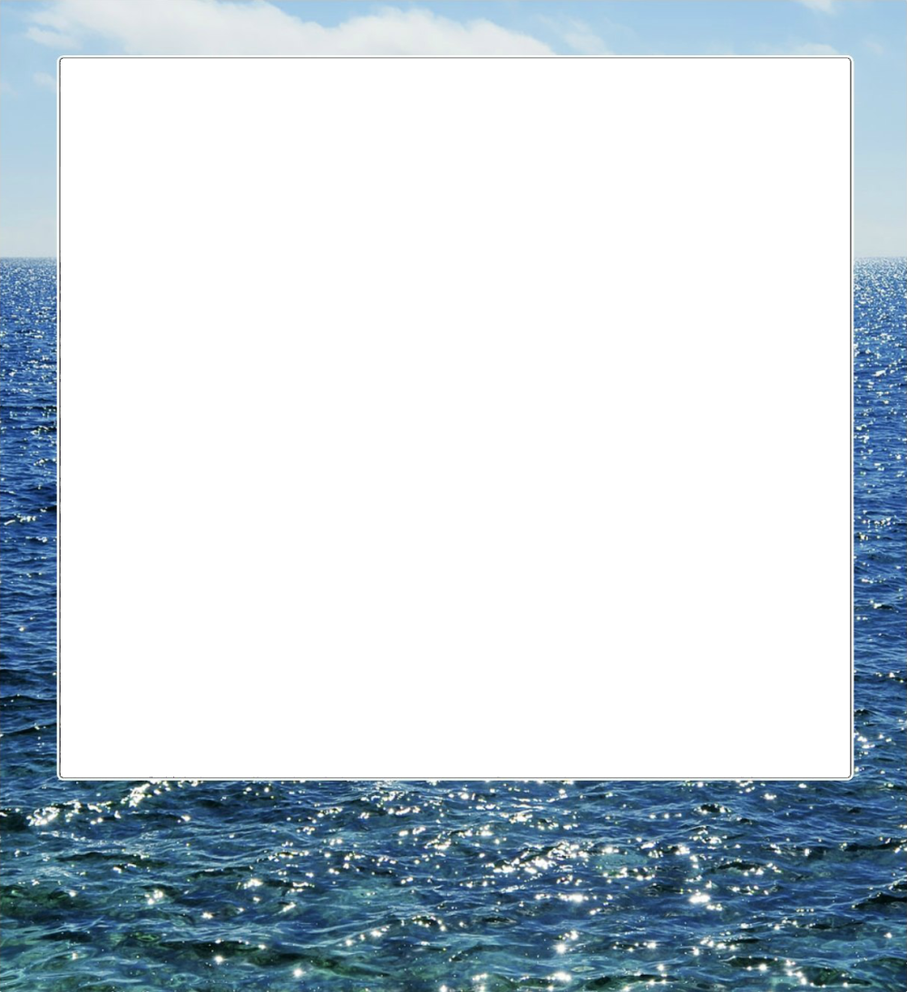 Рамка морская на прозрачном фоне