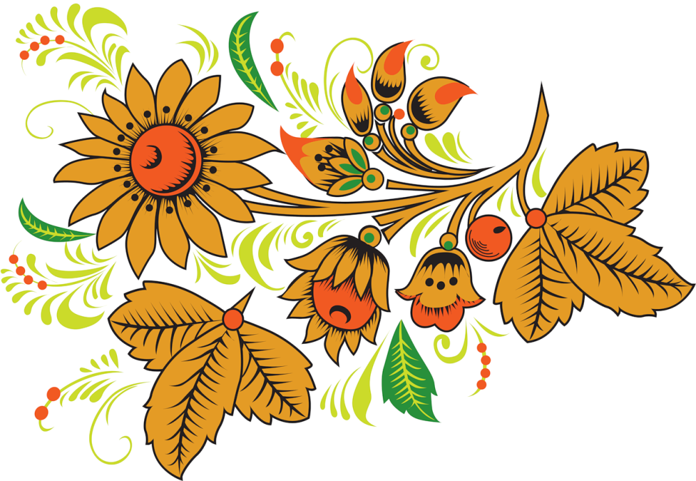 Фон с орнаментом по краям