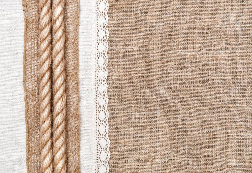 Узор на ткани мешковина