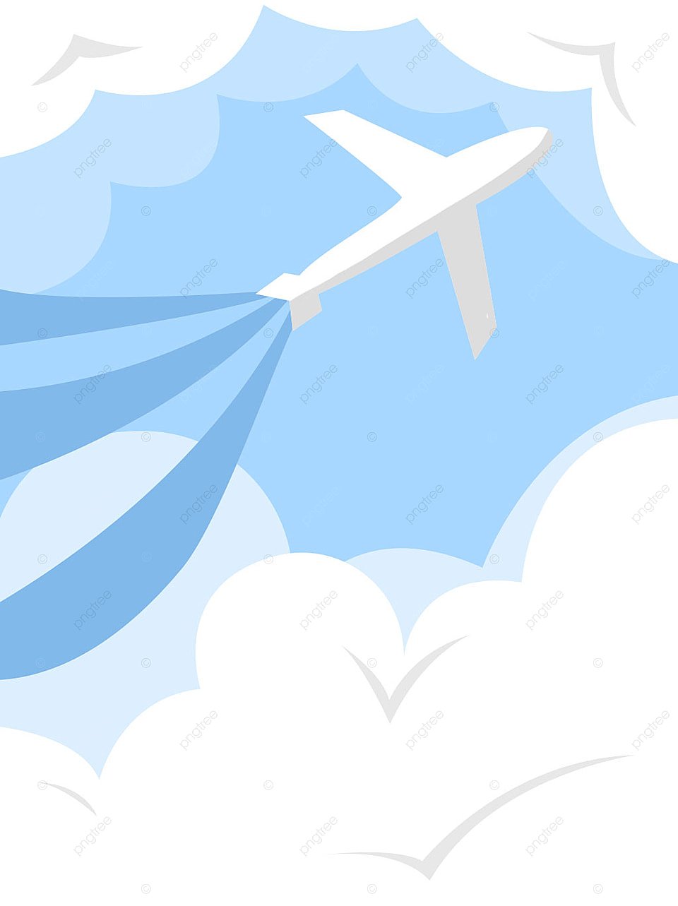 Самолет без фона